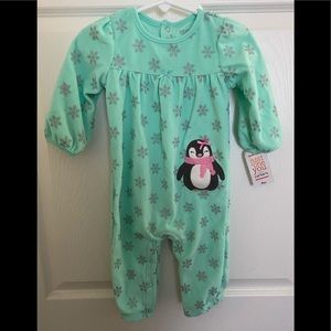 NWT- Carter’s- Baby Girl Sleeper One Piece- 9 mo.
